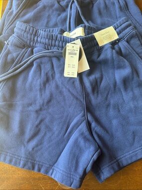 Hollister Deep Blue men’s  Fleece Drawstring Shorts